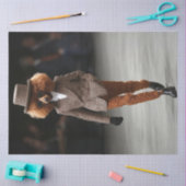 Decoupage Mode Runway Standaard Poedel in Stijl Tissuepapier (Craft)