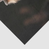 Decoupage Mode Runway Standaard Poedel in Stijl Tissuepapier (Detail)