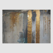 Decoupage Moderne Elegantie Abstract Goud Tissuepapier (Voorkant)