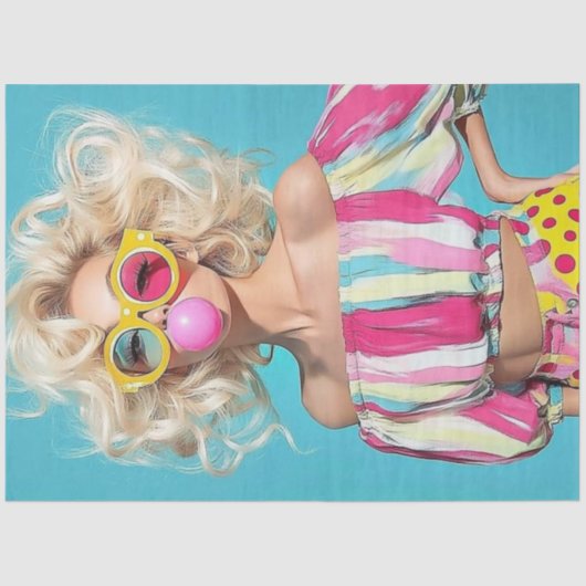 Decoupage Modieuze Chic Bold Stripes & Stippen Tissuepapier (Voorkant)