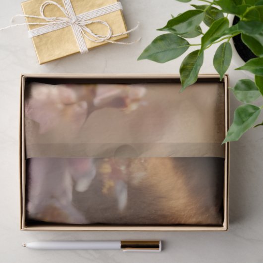 Decoupage Moeder Baby Fox Slaapbos Tissuepapier (Geschenk)