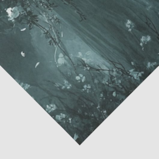 Decoupage Monochrome Skeleton Wedding Volle Maan Tissuepapier (Detail)