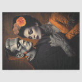 Decoupage Monster & Bruid Gothic Love Story Tissuepapier (Voorkant)