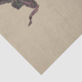 Decoupage Mooie Heks Vliegende Broomstick Kant Tissuepapier (Detail)