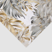 Decoupage Mooie Zilver Gouden Palm Bladeren Tissuepapier (Detail)