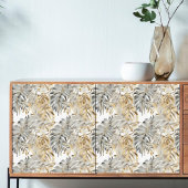 Decoupage Mooie Zilver Gouden Palm Bladeren Tissuepapier