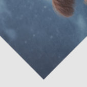 Decoupage Moonlit Night Highland Mom & Baby Tissuepapier (Detail)