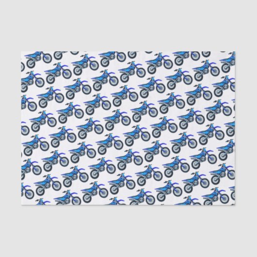 Decoupage Motorcross Dirt Bike Verjaardagsfeestje Tissuepapier (Voorkant)