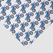 Decoupage Motorcross Dirt Bike Verjaardagsfeestje Tissuepapier (Detail)