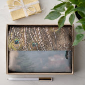 Decoupage Mountain Majestic Peacock Golden  Tissuepapier (Geschenk)