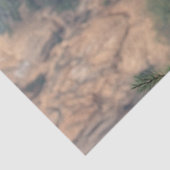 Decoupage Mountain Majestic Peacock Golden  Tissuepapier (Detail)