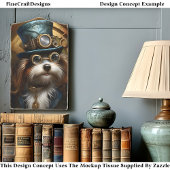 Découpage Mousseline Steampunk Hond Nepinkt 033Z Tissuepapier