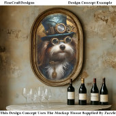Découpage Mousseline Steampunk Hond Nepinkt 033Z Tissuepapier