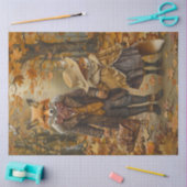 Decoupage Mr. Fox Bridges & Dochter Lily Tissuepapier (Craft)