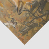 Decoupage Mr. Fox Bridges & Dochter Lily Tissuepapier (Detail)