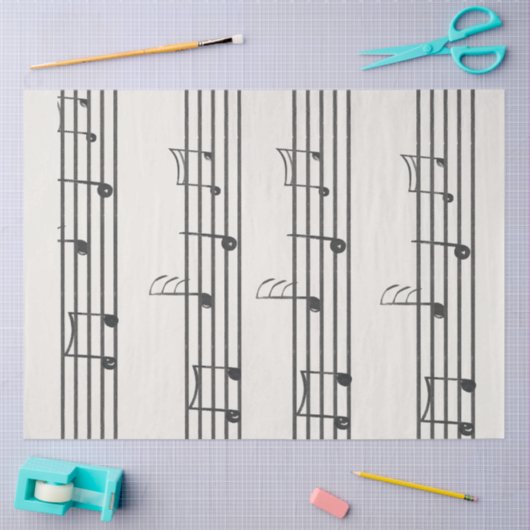 Decoupage Musical Notes Bladen Muziek Tissuepapier (Craft)
