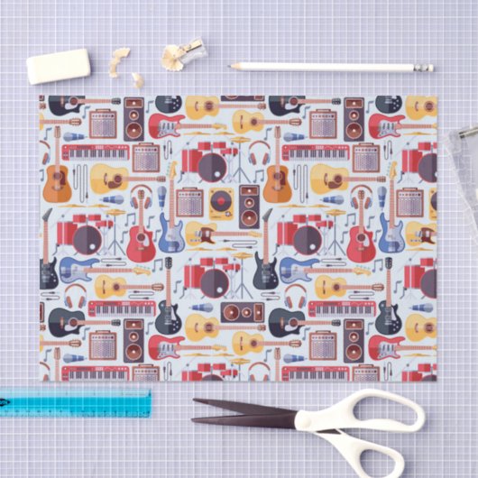 Decoupage Muziek Verjaardagsfeest Muziekinstrument Tissuepapier (Craft)