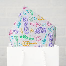 Decoupage Muziek Verjaardagsfeest Tissuepapier
