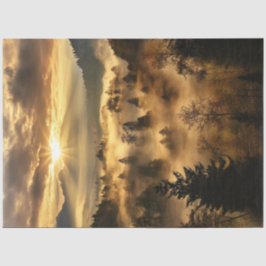 Decoupage Mystic Dawn van het prachtige Sunrise Fo Tissuepapier