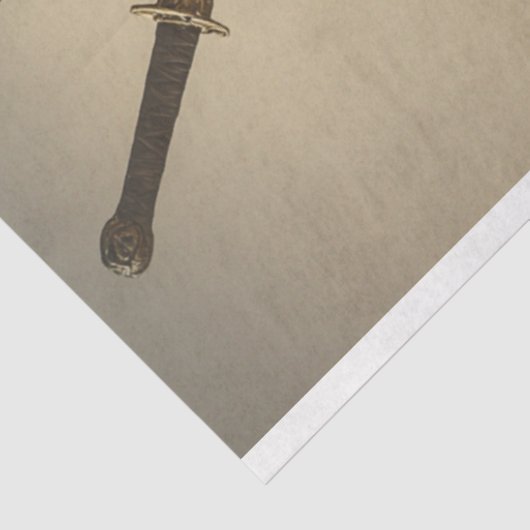 Decoupage Mystical Warrior & His Cheetah Tissuepapier (Detail)