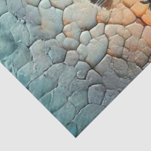 Decoupage Mystical Witch Crackled Background  Tissuepapier (Detail)