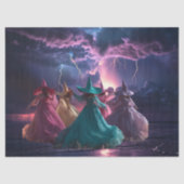 Decoupage Mystical Witches Lightening Storm Tissuepapier (Voorkant)