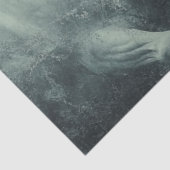 Decoupage Mystiek Zwart Wit Paard Krachtig Tissuepapier (Detail)