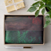 Decoupage Mystieke Groene Thee Hosteert Vuurkat Tissuepapier (Geschenk)