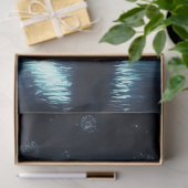 Decoupage Mystieke Hoogland Koe Starring at Moon Tissuepapier (Geschenk)