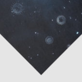 Decoupage Mystieke Hoogland Koe Starring at Moon Tissuepapier (Detail)