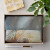 Decoupage Mythical Lion Blauwgroen & Goud  Tissuepapier (Geschenk)