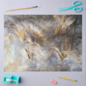 Decoupage Mythische Griffon een Adelaar en Leeuw Tissuepapier (Craft)