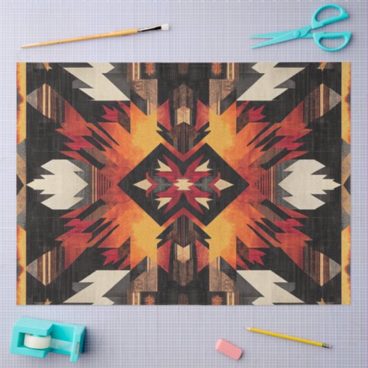 Decoupage Native American Wallpaper Design Tissuepapier (Craft)