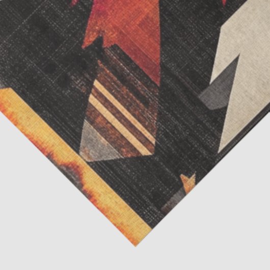 Decoupage Native American Wallpaper Design Tissuepapier (Detail)