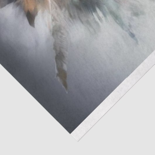 Decoupage Native Amerikaanse Vrouw Dakota Sioux Tissuepapier (Detail)