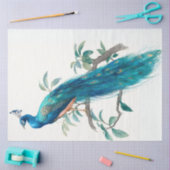 Decoupage Natures Crown Botanical Peacock Tissuepapier (Craft)