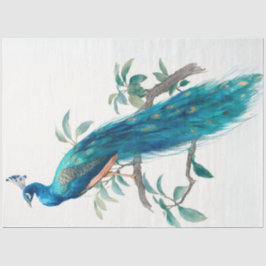 Decoupage Natures Crown Botanische Pauw  Tissuepapier