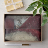 Decoupage Naughty or Nice Santa Claus Peeking  Tissuepapier (Geschenk)