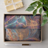 Decoupage Neon Whale Art Tissuepapier (Geschenk)