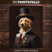 Decoupage - Noble Golden Retriever - Tissuepapier