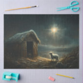 Decoupage North Star Lamb Jesus Geboorte Tissuepapier (Craft)