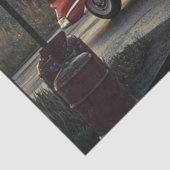 Decoupage Nostalgic Red American Car Collector Tissuepapier (Detail)