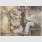 Decoupage Nostalgische Dames Westerne Saloon Tissuepapier (Voorkant)