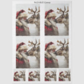 Decoupage Nostalgische Kerstman Rudolph Kus Tissuepapier (Voorkant)