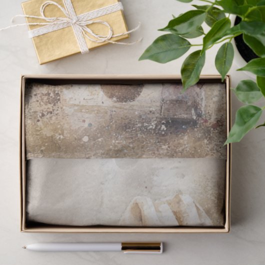 Decoupage nostalgische kleine cowboy loopt weg tissuepapier (Geschenk)