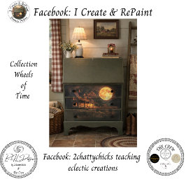 Decoupage Nostalgische Landelijke Boerderij Maan Tissuepapier
