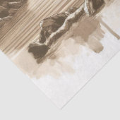 Decoupage Oceaan Zeilschip Aquarel Tissuepapier (Detail)