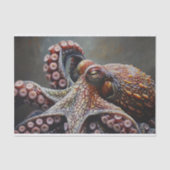 Decoupage octopus digitaal schilderen tissuepapier (Voorkant)