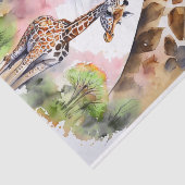 Decoupage oerwoud giraffe liefhebbers tissuepapier (Detail)