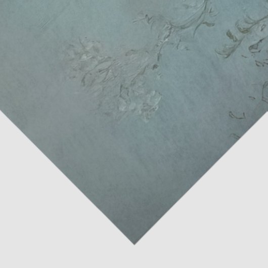 Decoupage olifant liggend op bank tissuepapier (Detail)